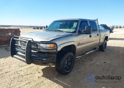 2001 GMC Sierra 2500Hd Sle из США, поврежденный, VIN 1GTHK23U21F101790